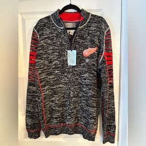 Detroit Red Wings BNWT Sweater 1/4 Zip